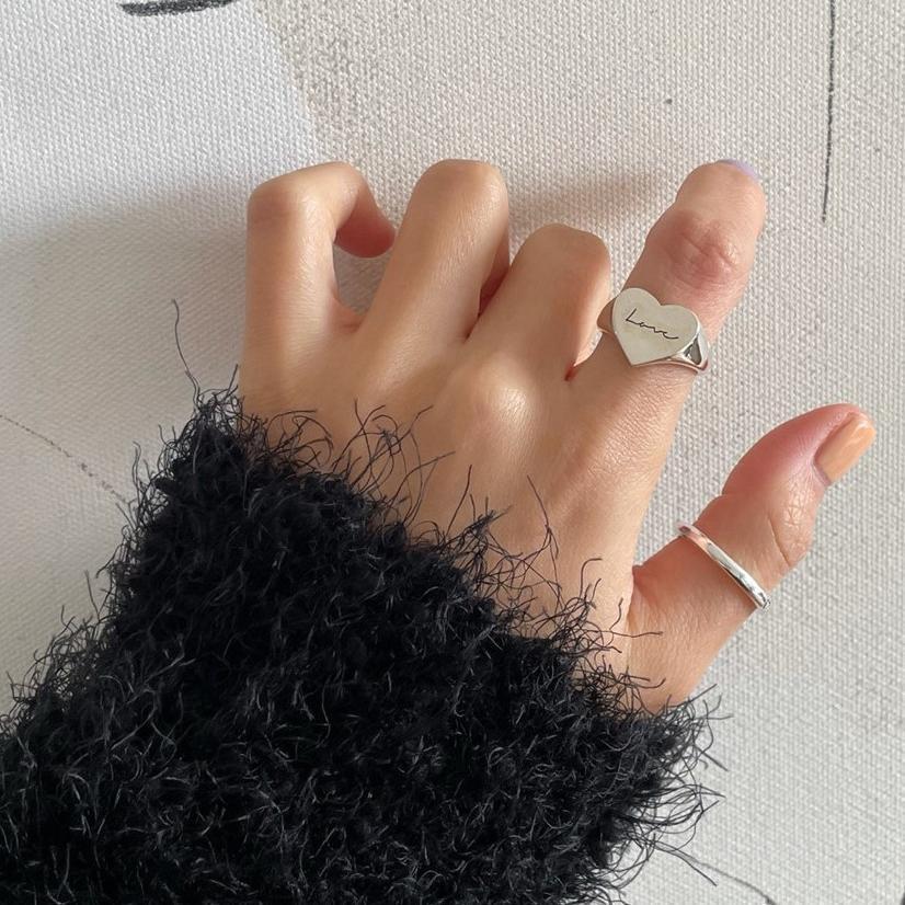 Wholesale Sterling Silver Letter Love Ring